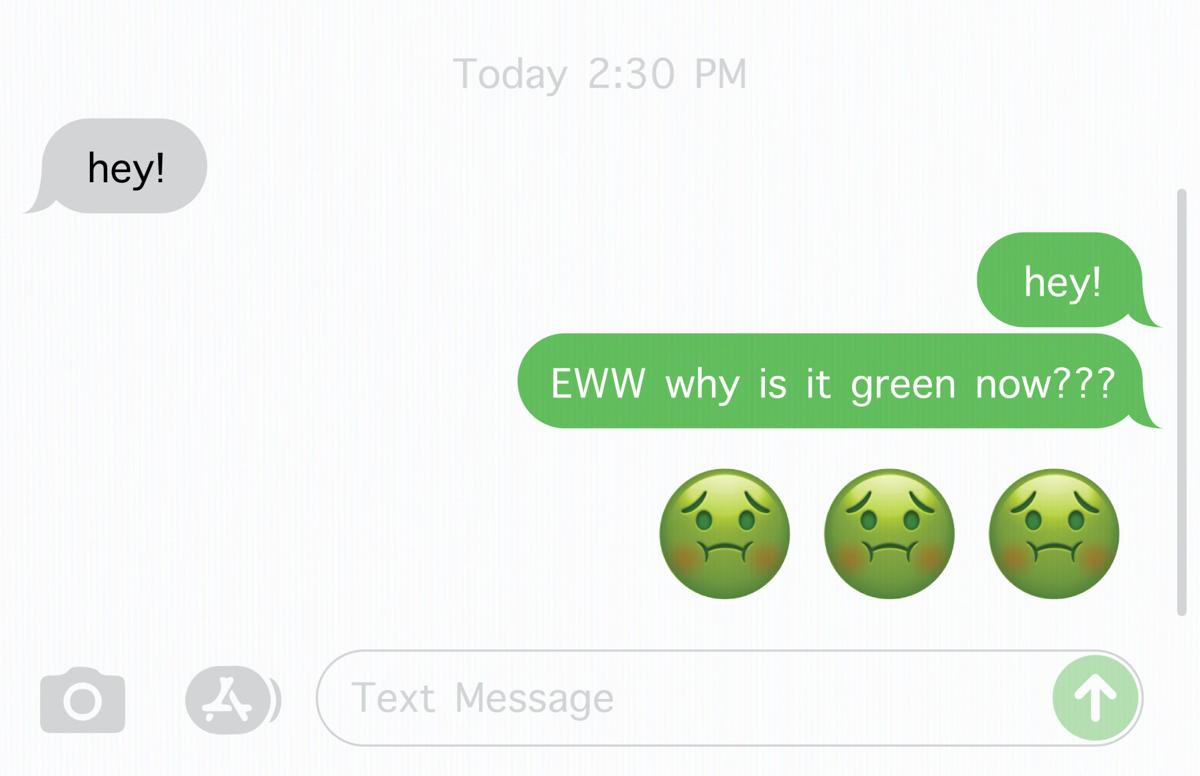 Green Chat Bubbles Aren't the Problem—Texting Is