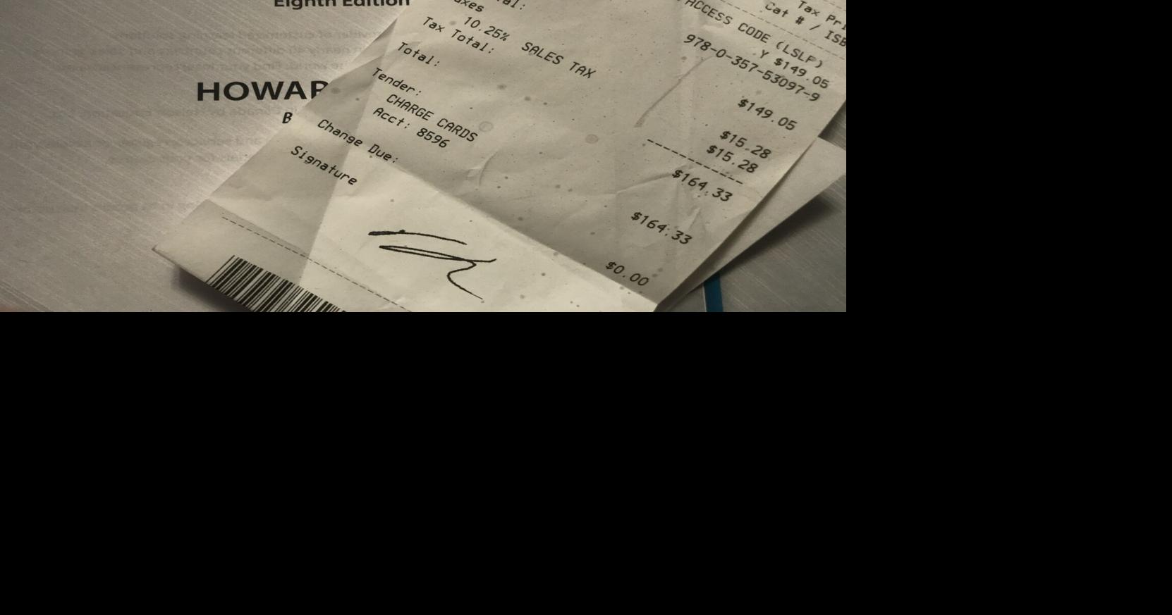 Math Textbook Reciept.jpeg | Opinion | laloyolan.com