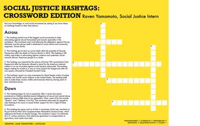 Social Justice Hashtags: Crossword Edition | Social Justice ...