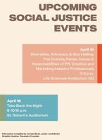 This week’s not-to-miss social justice events, April 13 to 19