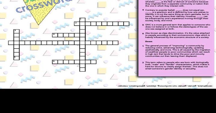 Social Justice Crossword Puzzle | Social Justice | laloyolan.com