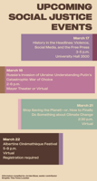 This week’s not-to-miss social justice events, March 16 - 22
