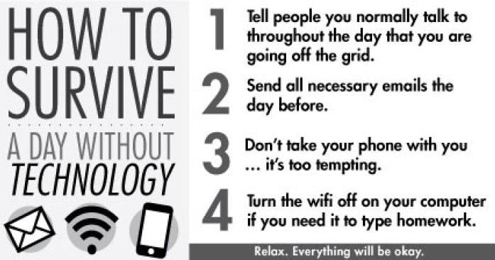 How to Survive a Day without Technology | Campus News | laloyolan.com