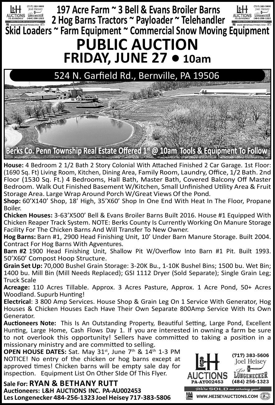 19506 - 627 RUTT | Public And Estate Sales | lancasterfarming.com