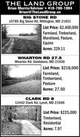 The Land Group Listings: Maryland Land For Sale