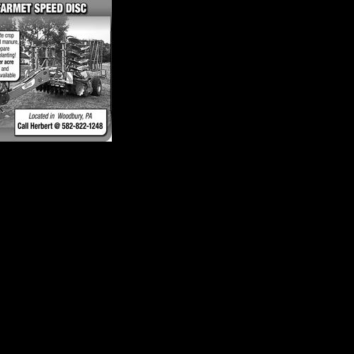 FOR RENT: FARMET SPEED DISC | Farm Equipment | lancasterfarming.com