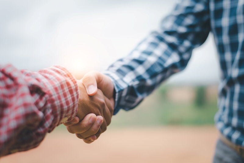 YARN, Great handshake. Firm. Handshake buddies.