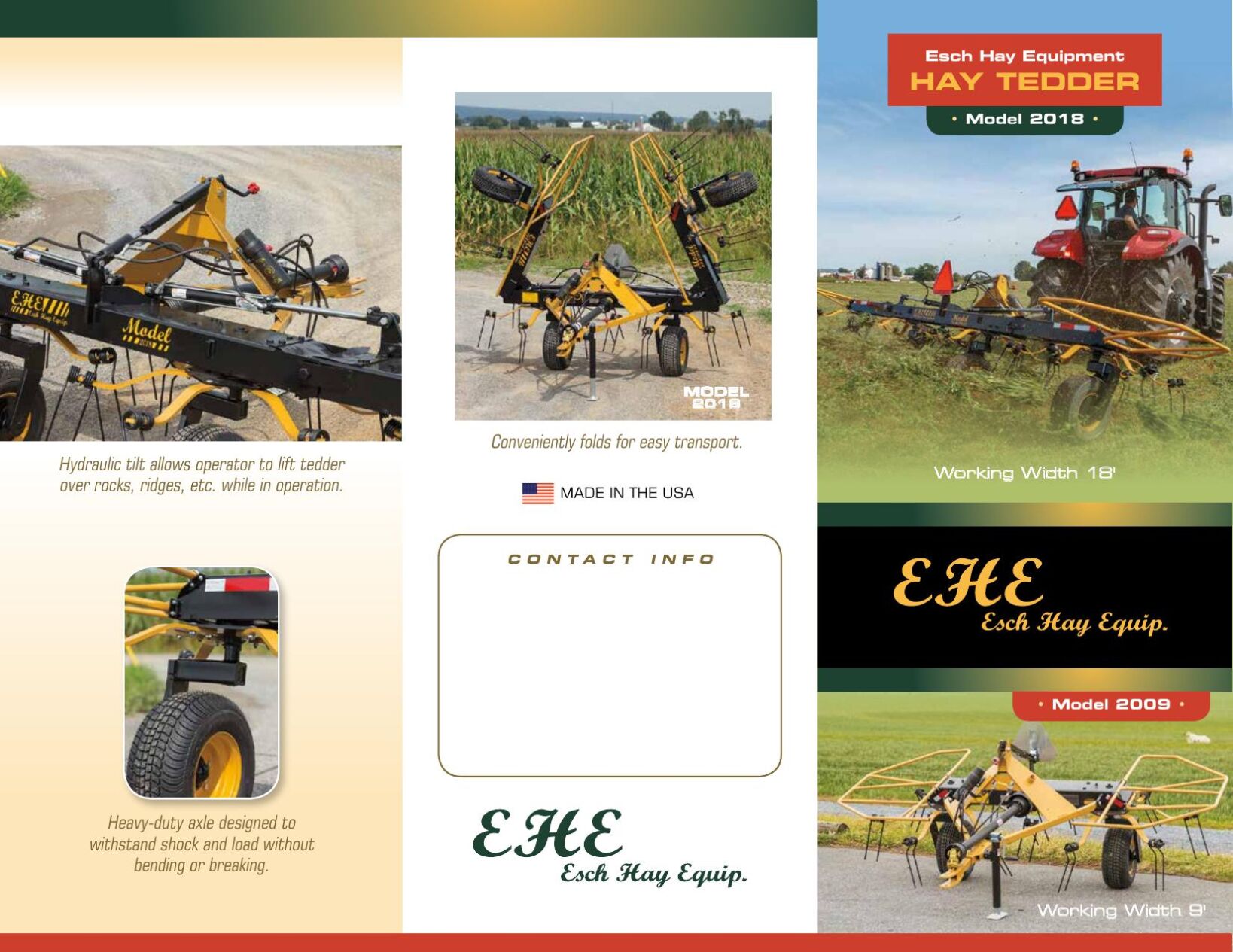 Esch Hay Equipment (Hay Tedders) Farm Equipment Gordonville, PA