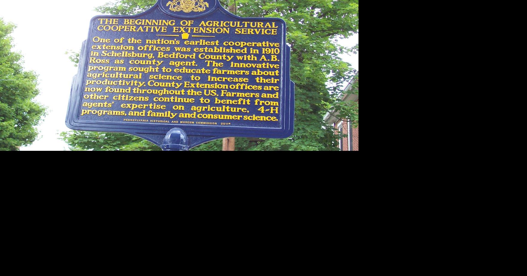 Sign Honors First County Extension Agent | Farming and Agricultural ...