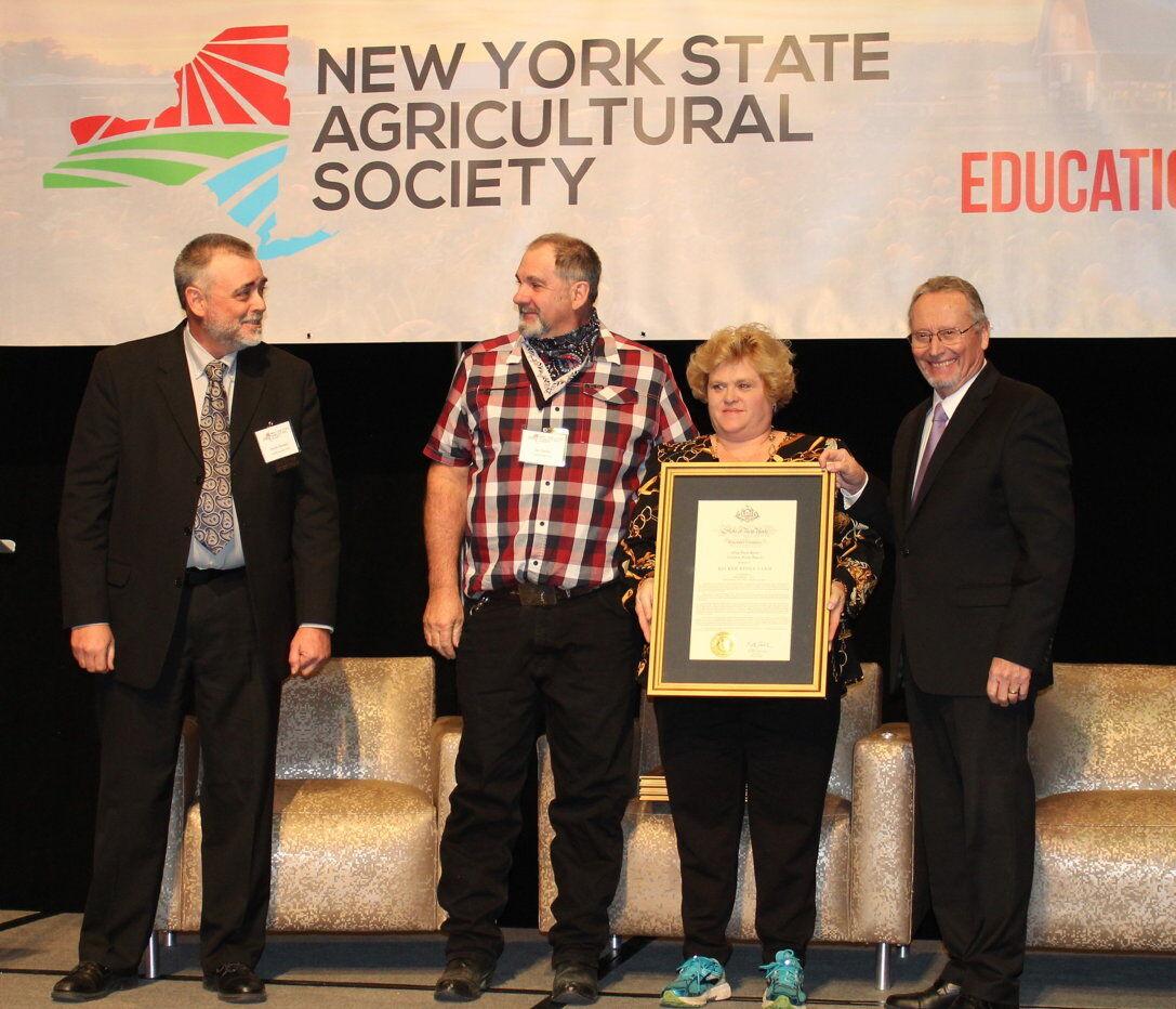 Becker Ridge Farm Honored by New York Agricultural Society as Century