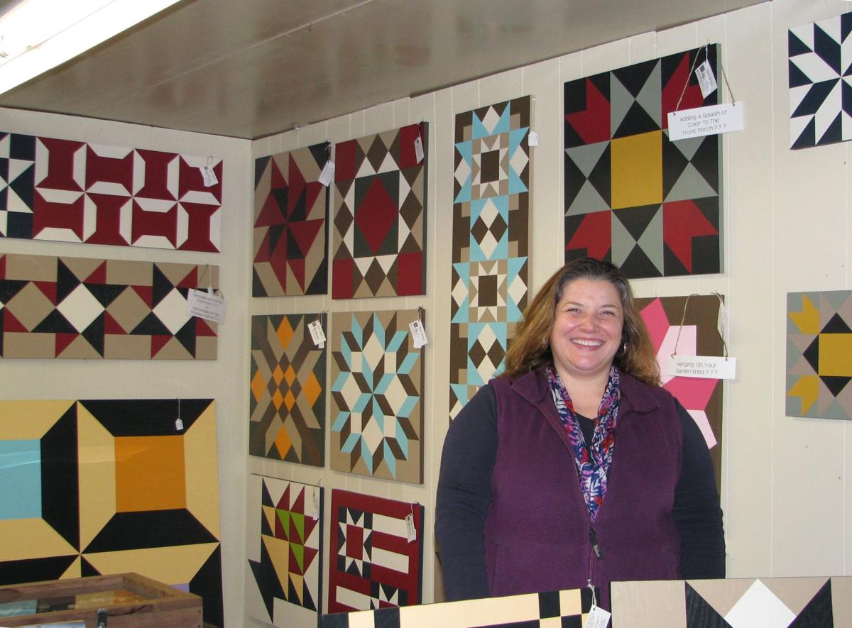 Dabbling In Geometries Barn Quilt Painter Makes Popular Decor
