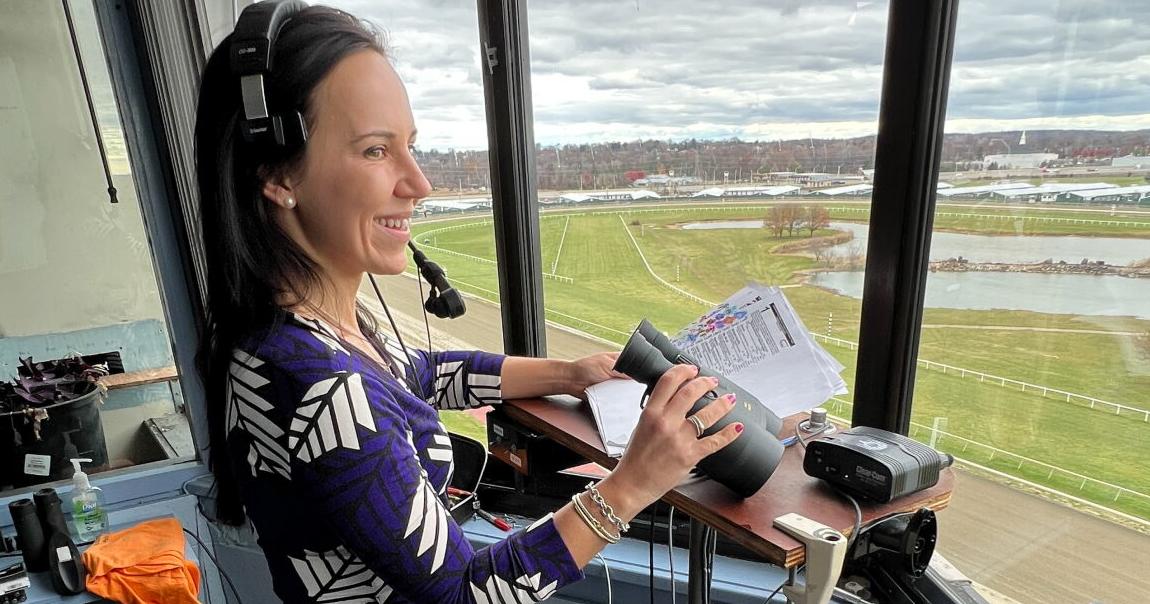 Meet the First Full-Time, Year-Round Female Horse Track Announcer ...