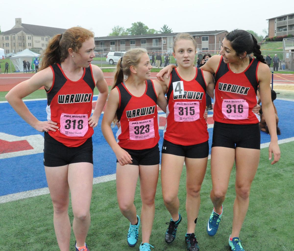 Warwick Girls Clinch District 3 Class 3a Track And Field Title With Relay Sweep High School Sports Lancasteronline Com