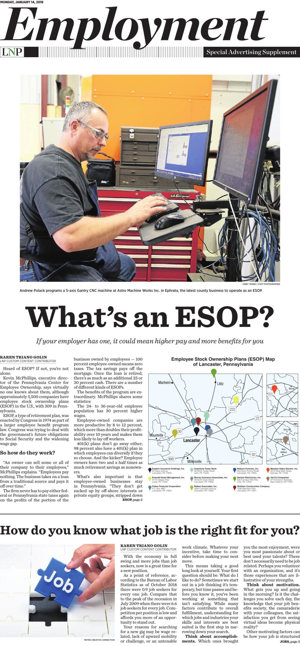 Employment Special Sections