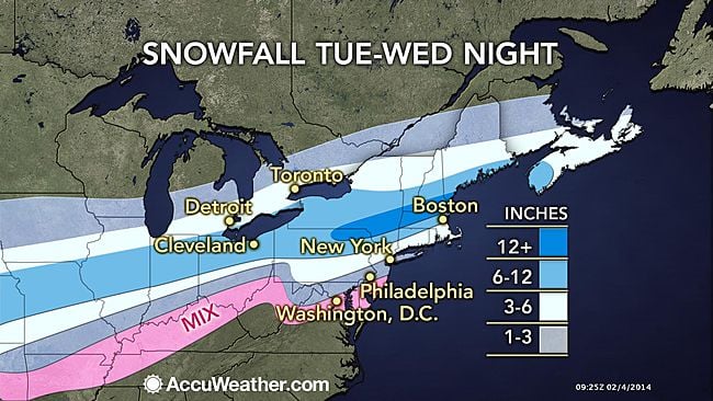 Winter storm warning in effect: 2 to 6 inches of snow expected before ...