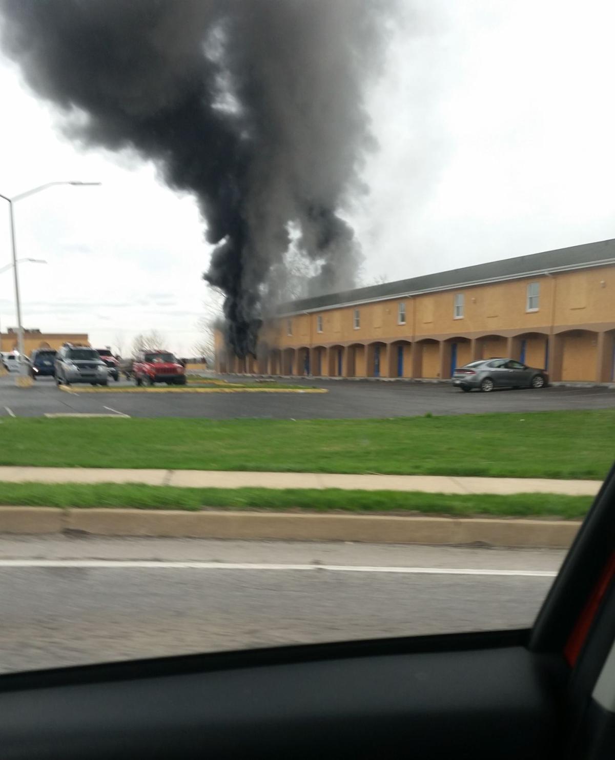 Video Flames And Smoke Pour From Window Of Route 30 Motel