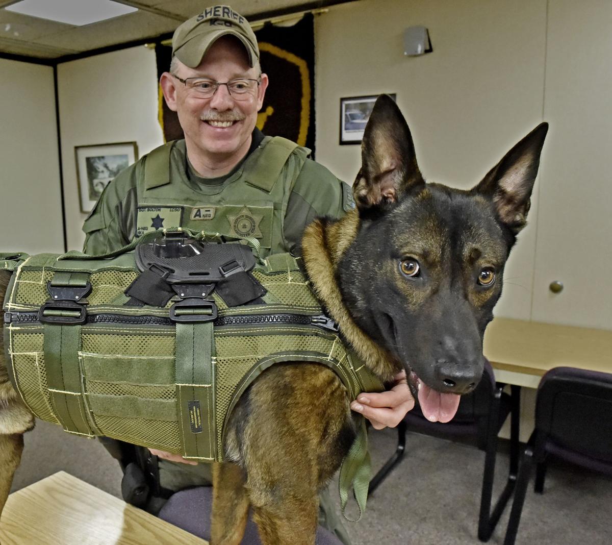 K9 Diesel gets a ballistic vest with 2,000 donation from Lancaster