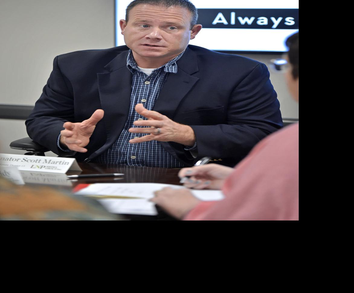 State Sen. Scott Martin, county treasurer Amber Martin, push tax