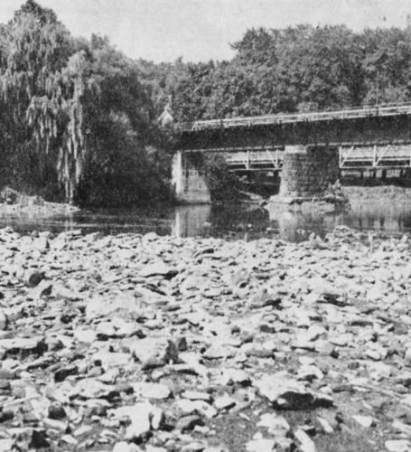 Low water on the Conestoga, 1947