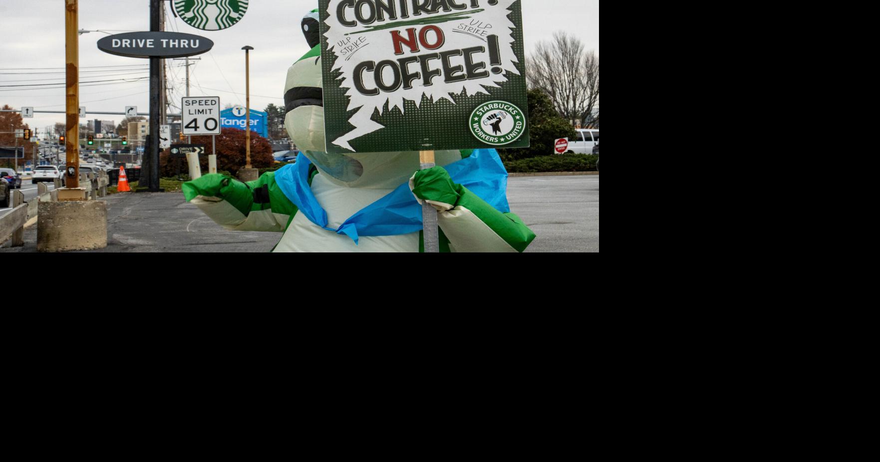 Starbucks Workers Strike for Higher Wages on Red Cup Day