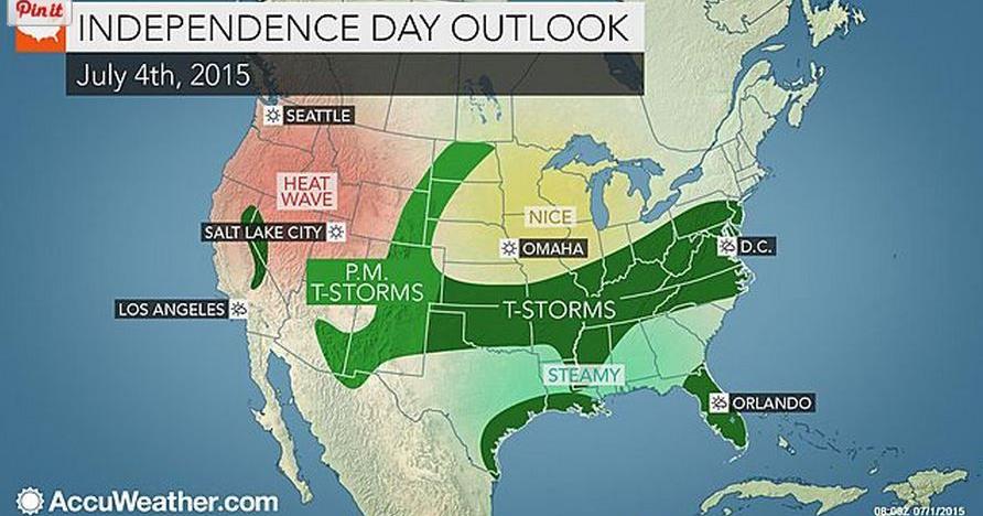 Chance of storms today through Fourth of July weekend | Local News ...