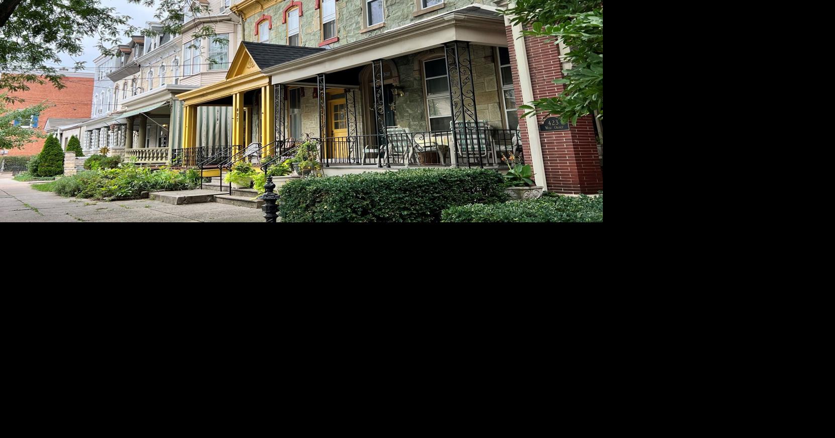 'G' is for green serpentine stone, eroding on some older Lancaster