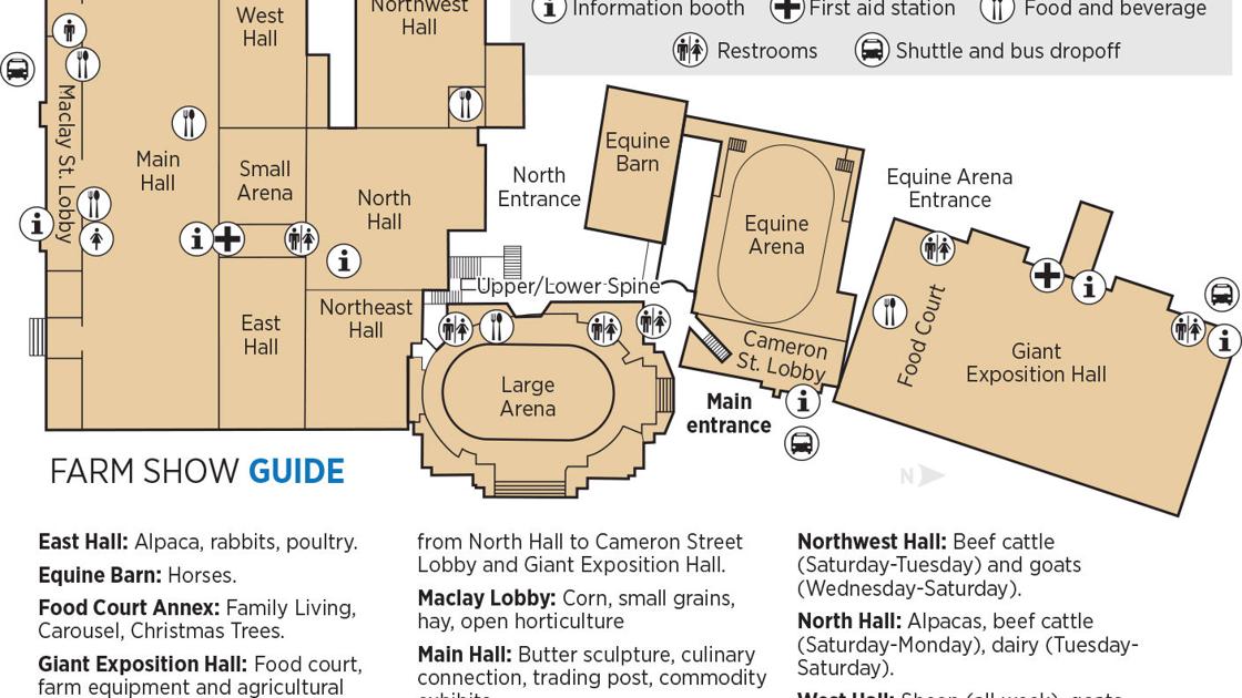 Here S What You Need To Know Before Heading To Harrisburg For Pennsylvania Farm Show Together Lancasteronline Com Farm Show Map 2022 Harrisburg