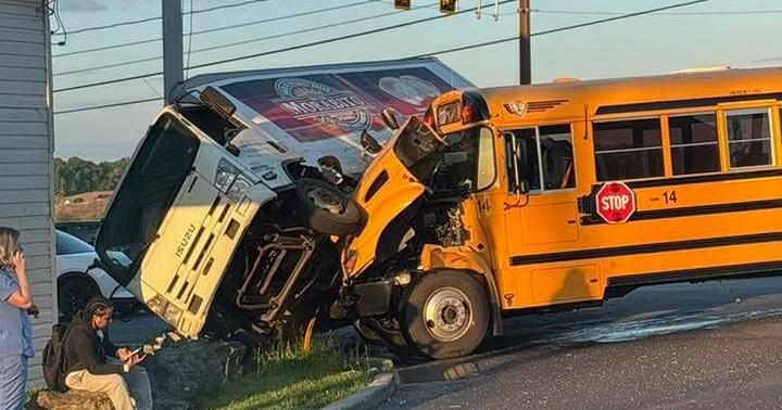 School bus with no students, bakery truck crash in West Lampeter Township [update]