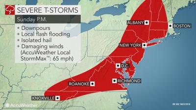 National Weather Service issues severe thunderstorm warning ...