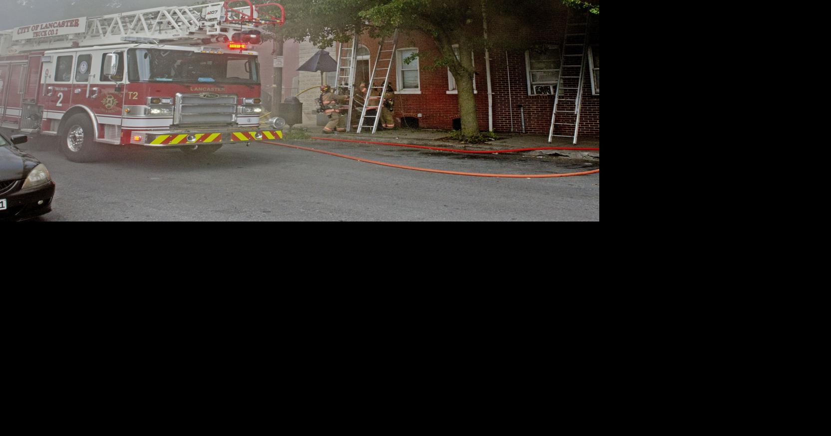 Three taken to hospital after two-alarm fire in Lancaster [video ...