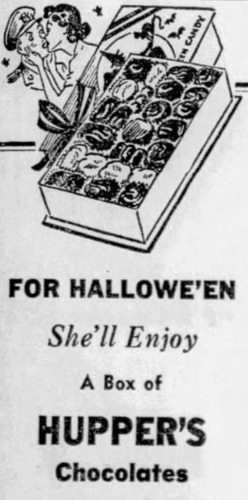 Halloween candy ad, 1942