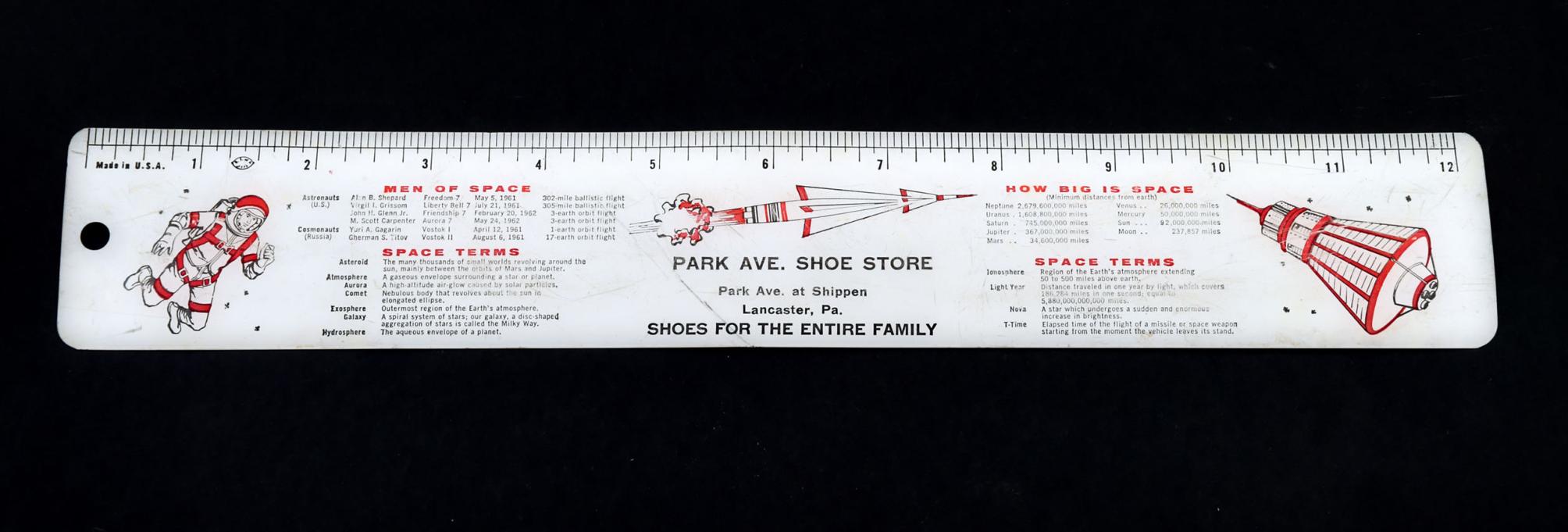 Finds on a Dime: 'Space facts' ruler from Burning Bridge Antiques Mall ...