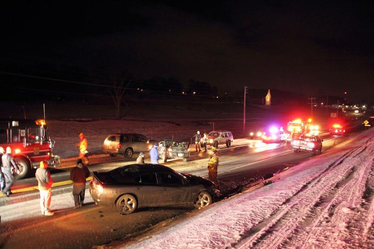Blowing snow and icy roads made for hazardous driving Friday night ...