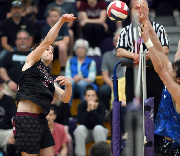 Cedar Crest vs. Manheim Central - L-L League boys volleyball championship