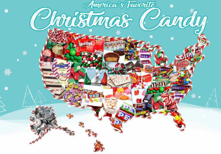 The most popular Christmas candy in each state; Hershey candy isn't top