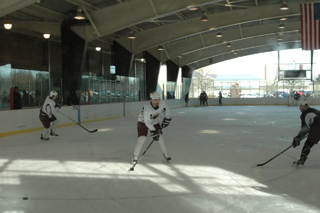 Photos from Hershey Bears Morning Skate before Outdoor Classic