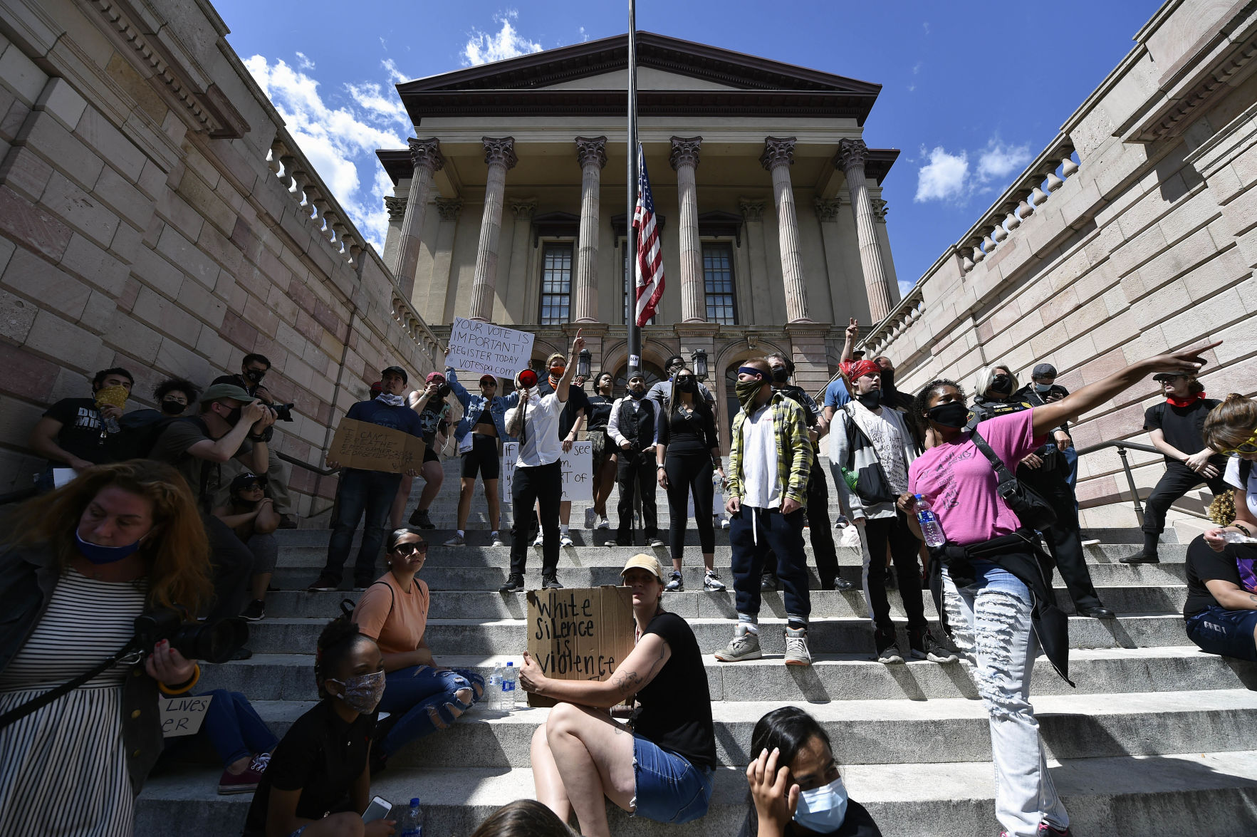 Protests in response to George Floyd's death in Lancaster city for ...