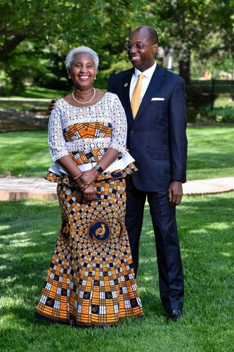 Daniel Wubah, MU President, Tribal King