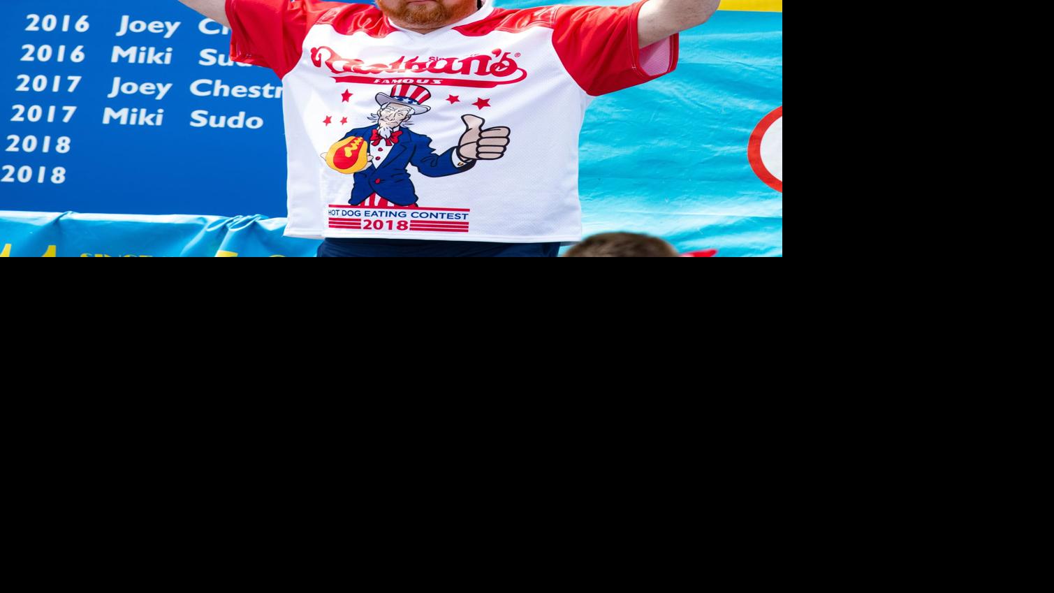 Poconos Based George The Smorgasbord Chiger Wins Regional Nathan S Famous Hot Dog Eating Competition Videos Local News Lancasteronline Com
