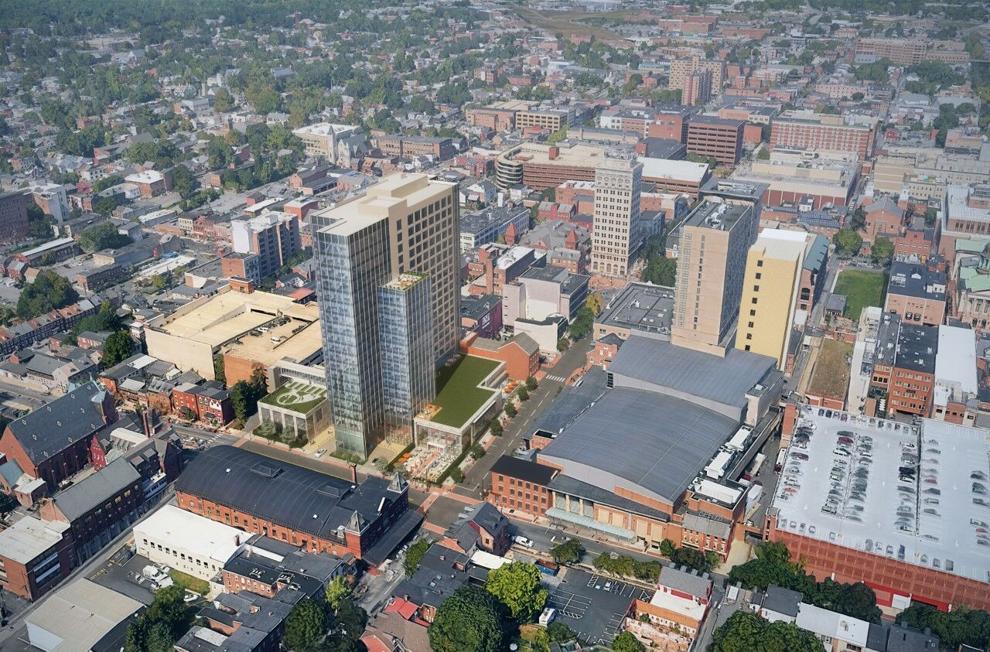 Construction of Willow Valley Communities' 20story downtown building