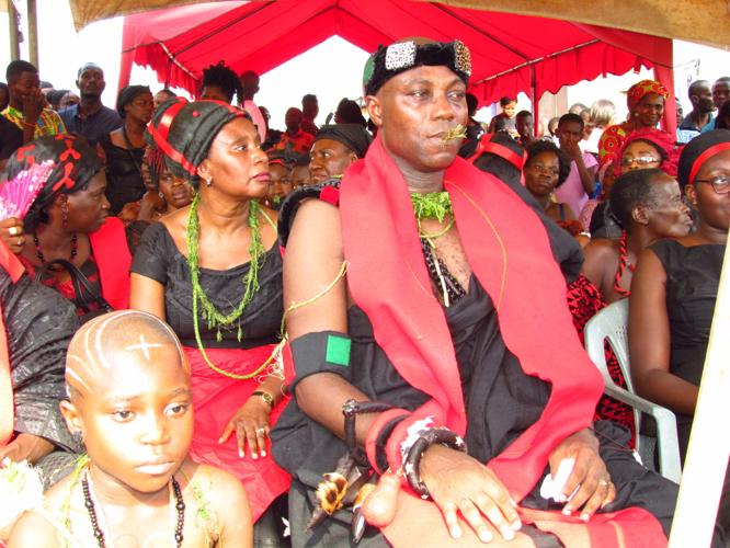 Daniel Wubah, MU President, Tribal King