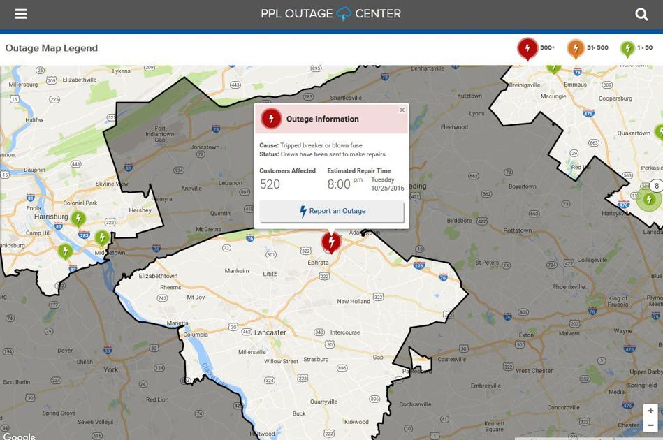 Ppl Power Outage Map