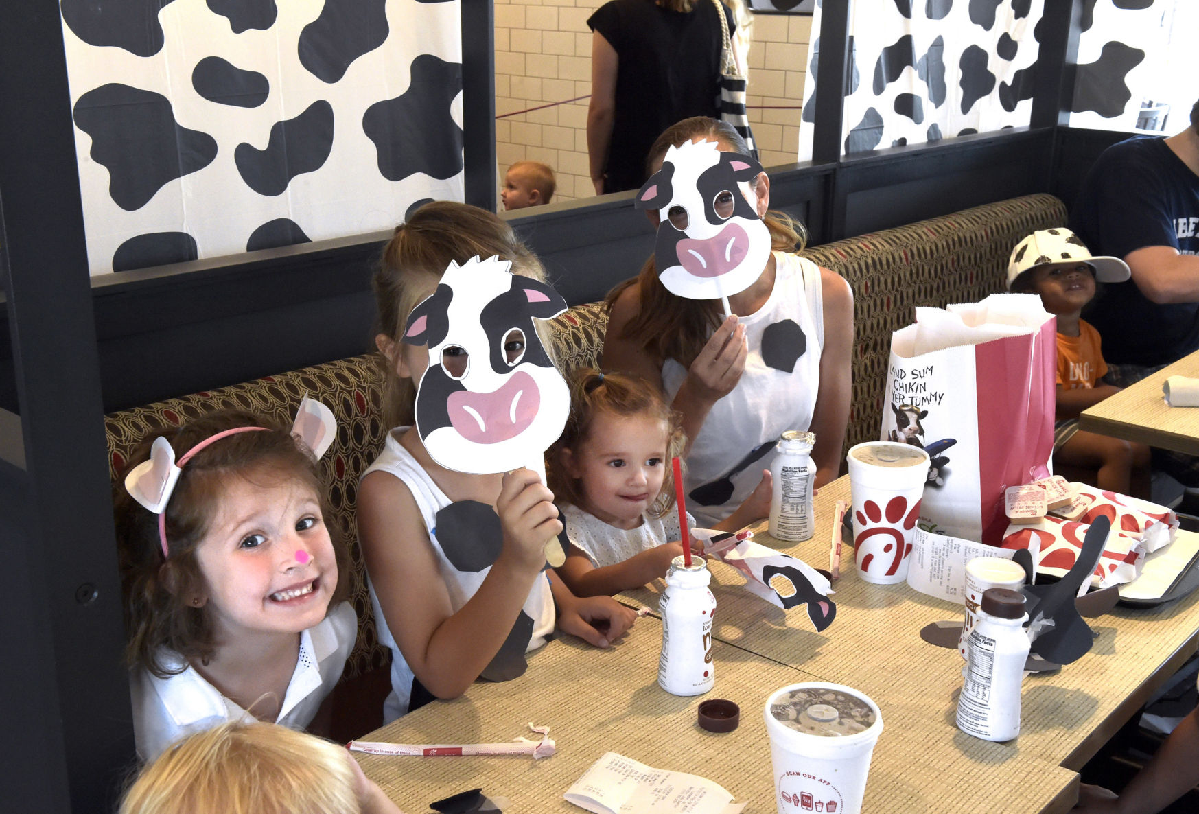 chick fil a large plush cow