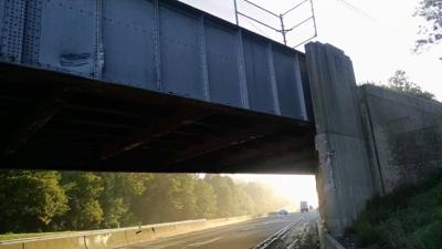 2 hurt when dump truck on PA turnpike strikes Route 322 overpass ...
