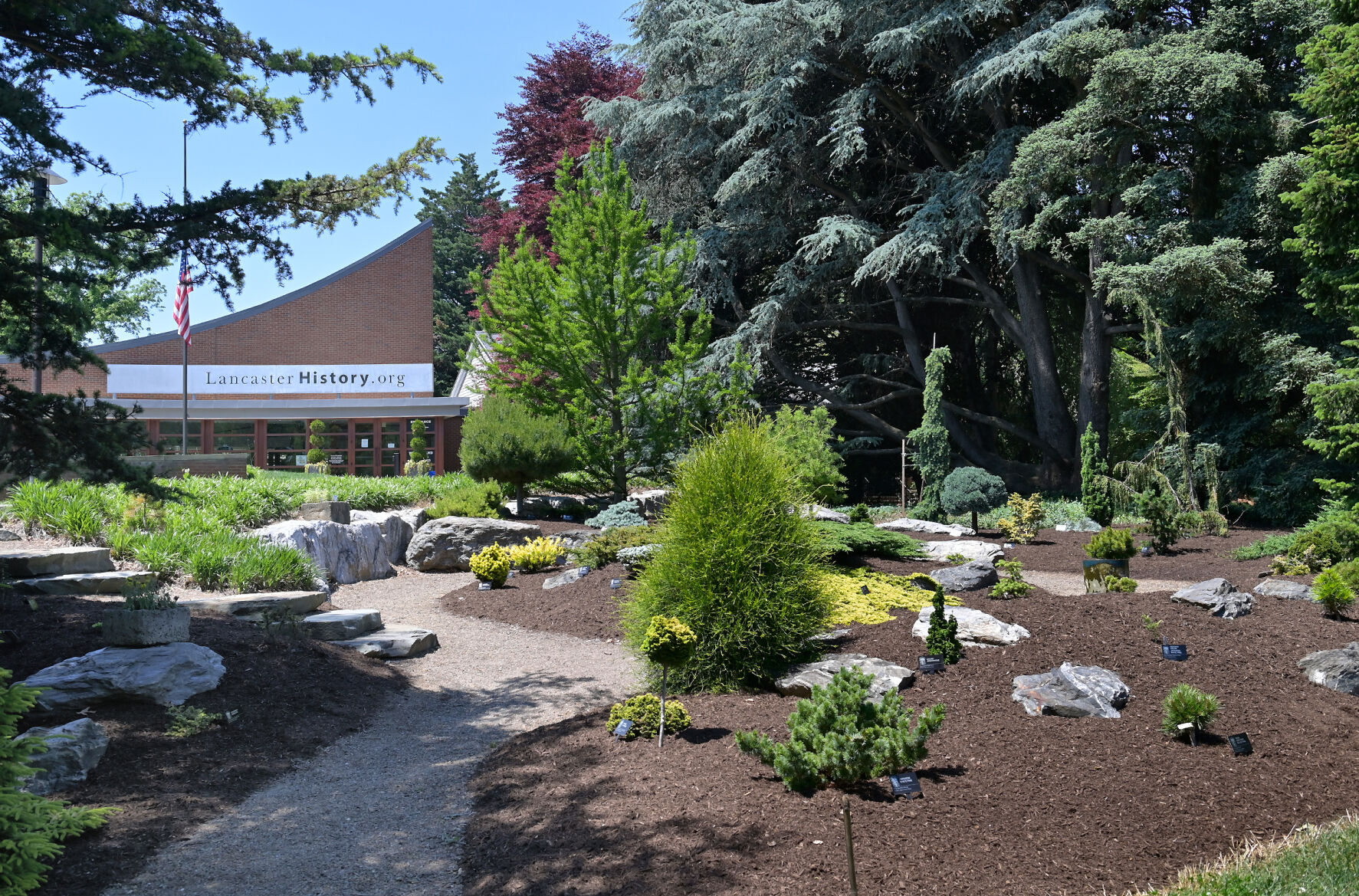 Tanger Arboretum's dwarf conifer garden open dawn to dusk