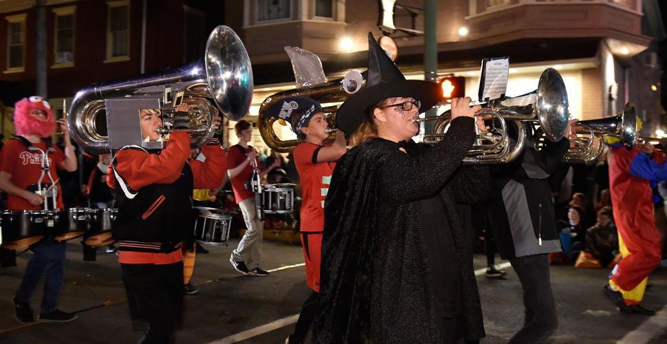 At Lititz Halloween parade, much support of district mourning death of
