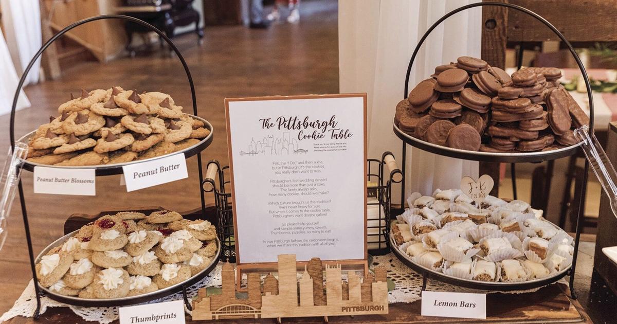 Cookie tables, a Pittsburgh wedding tradition, are popping up at