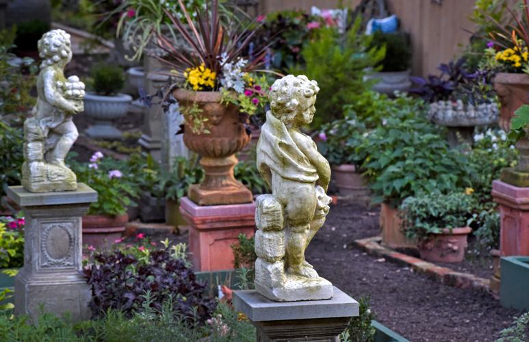 Tour 8 Marietta gardens Sunday; This lush garden on the tour came