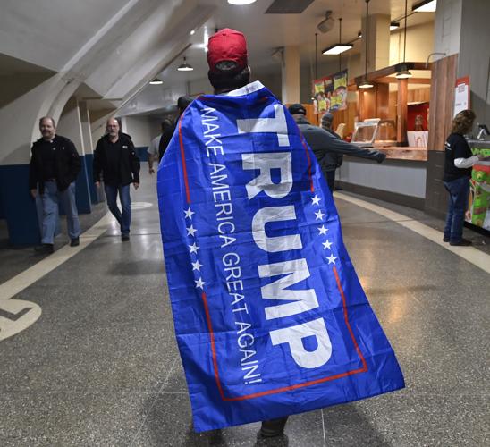Former President Donald Trump speaks at Great American Outdoor Show
