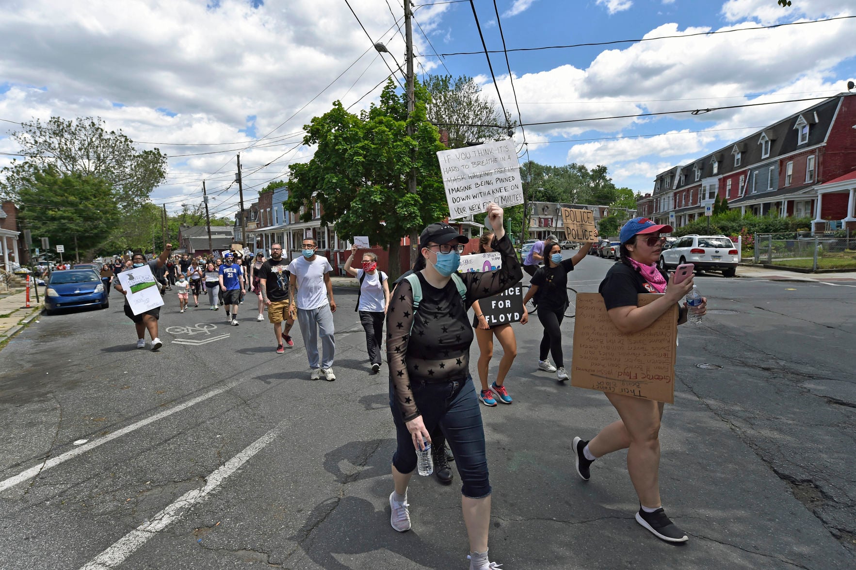Protests in response to George Floyd's death in Lancaster city for ...